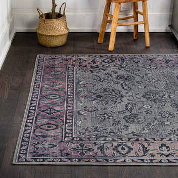 Victoria Ornate Persian All-over Washable Area Rug